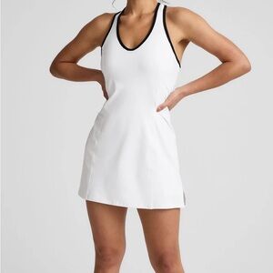 Beyond Yoga White Sleeveless Dress